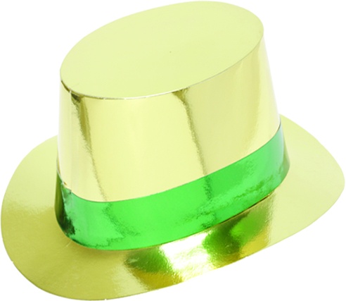 [Y85-GD] Foil Top Hat - Gold
