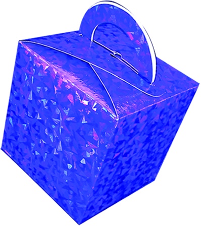 [AS0252-B] Holographic Party Box, 10cm