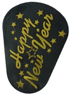 [Y20230] Plastic Noisemakers - Gold/Black