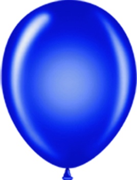 [BS-B] 30cm Biodegradable, Helium-Quality, Plain Balloons - Standard Blue