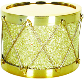 [AC577] Glittered Drum, 12.5cm