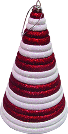 [AC654] Glittered Cone, 15cm