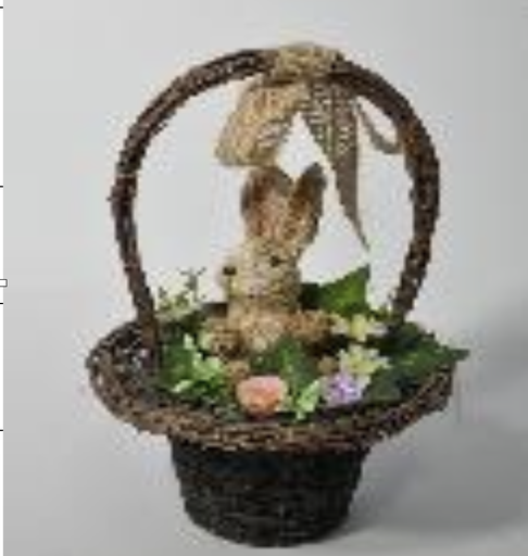 [SA071] 29cm Rabbit in a Basket
