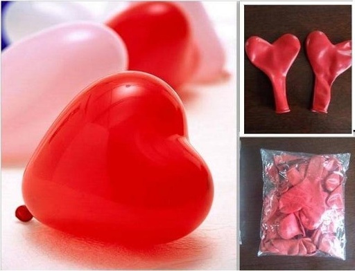 [BA004-R] Heart-Shaped Balloons - Red