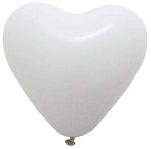 [BA004-W] Heart-Shaped Balloons - White