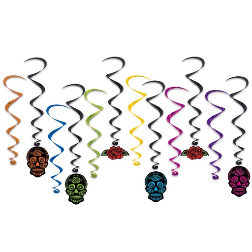 [01249] Day Of The Dead Whirls, 38-75cm