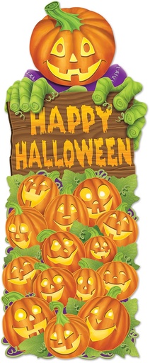 [01453] Jumbo Pumpkin Patch 2-sided Cutouts - Orange/Yellow/Green