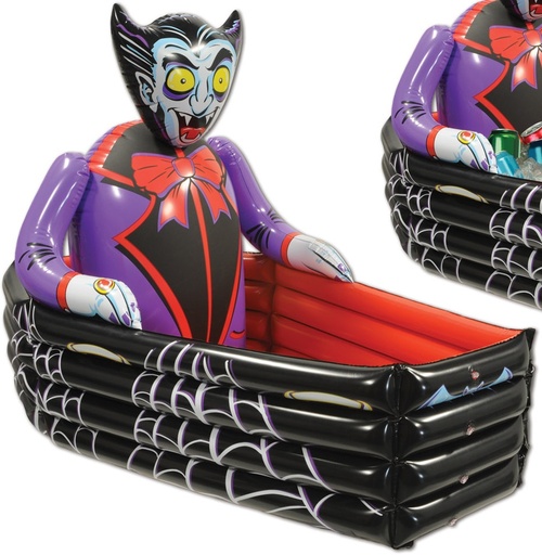 [00019] Inflatable Vampire And Coffin Cooler, 1m