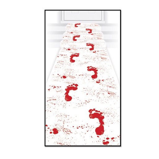 [00387] Bloody Footprints Runner, 60cm x 3m
