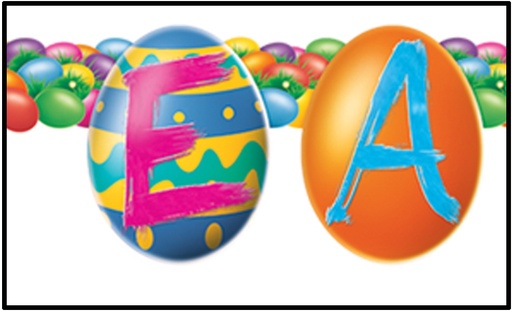 [40414] 1.35m x 12.5cm Colour Bright Egg Streamer - Multicolour