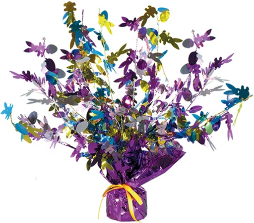 [40805] 38cm Bunny and Egg Gleamin' Burst Centrepiece - Multicolour