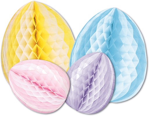 [44412] 30cm Tissue Eggs - Multicolour