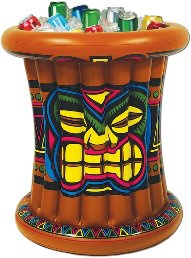 [50257] 63cm x 56cm Inflatable Tiki Cooler - Multicolour