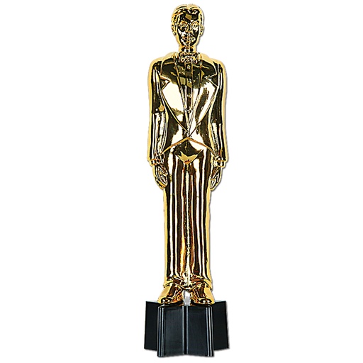 [50285-N] Awards Night Male Statuette, 23cm