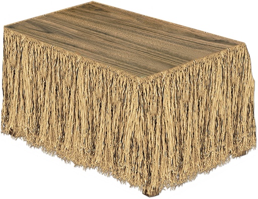 [50453] 2.7m x 76cm Raffia Table Skirting