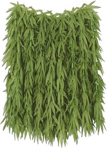 [50456] Tropical Fern Leaf Hula Skirt, 90cm