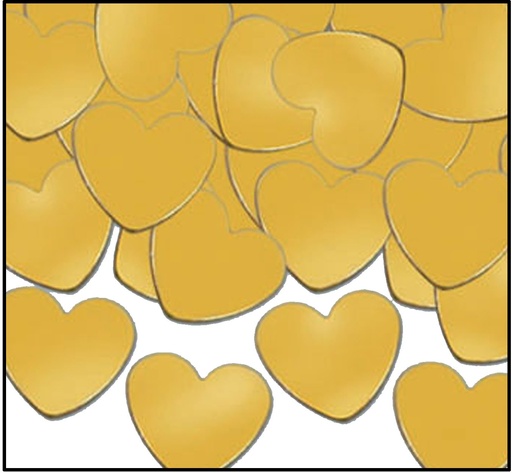 [50622-GD] 28g Fanci-Fetti Hearts - Gold
