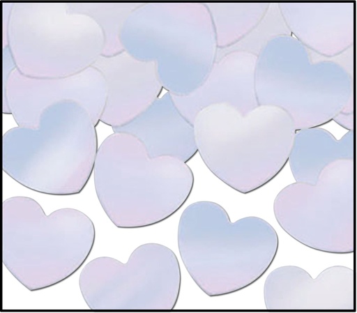 [50622-OP] 28g Fanci-Fetti Hearts - Opalescent