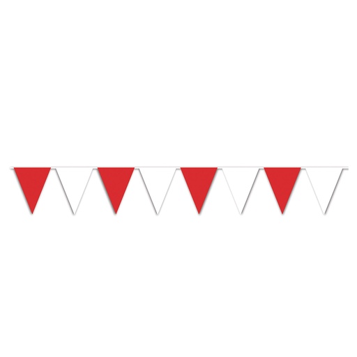 [50702-RW] Outdoor Pennant Banner, 43cm x 9m