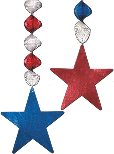 [50793] Foil Star Danglers