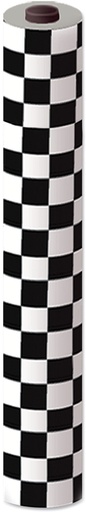 [50939-BKW] Checkered Table Roll, 30m