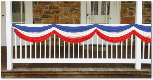 [50948] Patriotic Fabric Bunting, 1.75m