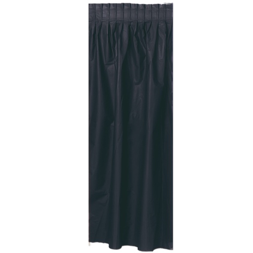 [50950-BK] Plastic Table Skirting, 73cm x 4.2m