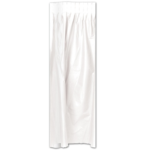 [50950-W] Plastic Table Skirting, 73cm x 4.2m