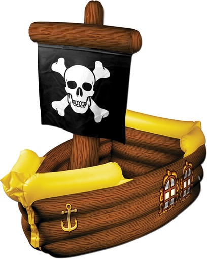 [50989] Inflatable Pirate Ship Cooler