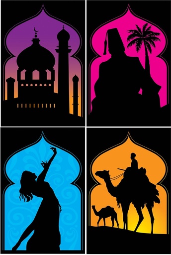 [53558] Arabian Nights Silhouettes, 48cm