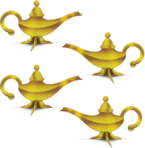[53583] 3D Foil Lamp Centerpieces, 37cm