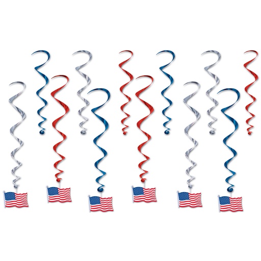 [53602] American Flag Whirls, 44cm-71cm