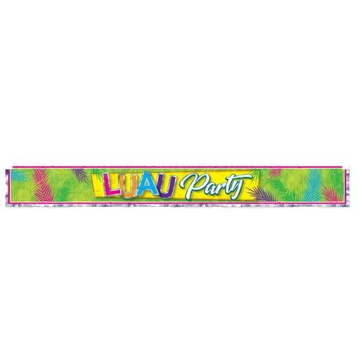 [53846] Metallic Luau Party Fringe Banner