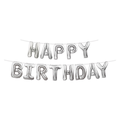 [53911-S] Happy Birthday Balloon Streamer