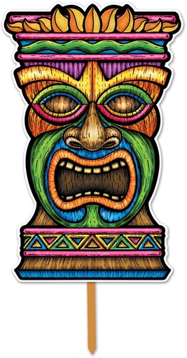 [54245] 3-D Plastic Tiki Yard Sign