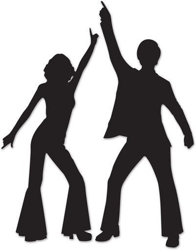 [54618] 92cm x 83cm Disco Silhouettes