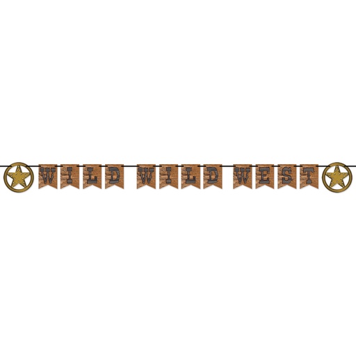 [54811] Wild Wild West Streamer, 7¼" x 10'