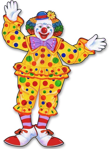 [55020] Jointed Circus Clown, 76cm