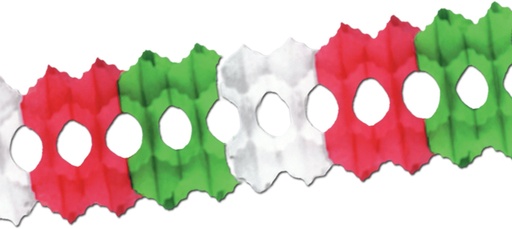[55035-RWG] 3.6m x 14cm Arcade Garland - Red/White/Green