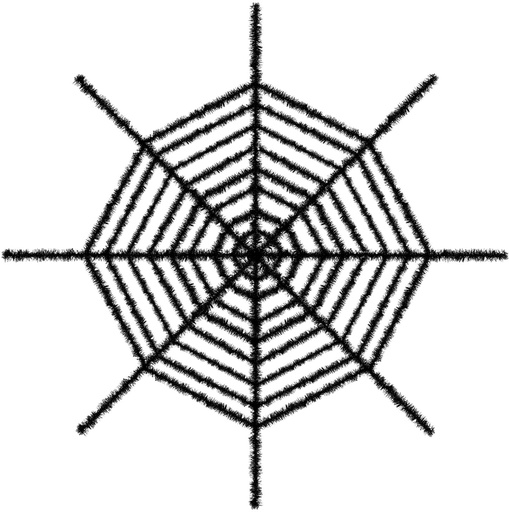 [00550-BK] 1.82m Giant Shimmering Spider Web - Black