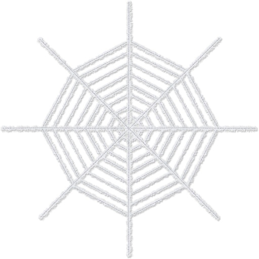 [00550-W] Giant Shimmering Spider Web, 1.82m