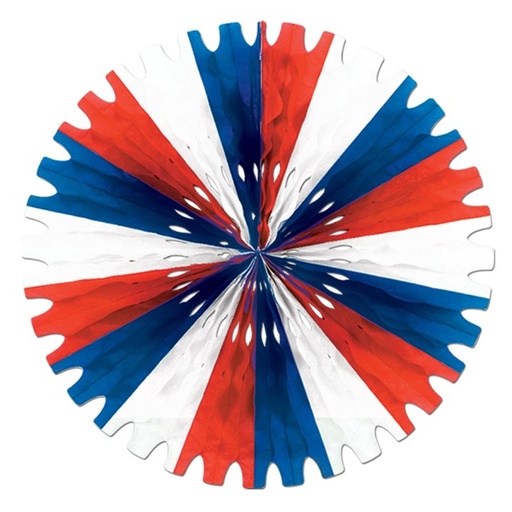 [55293-BW] 63cm Tissue Fan - Black/White
