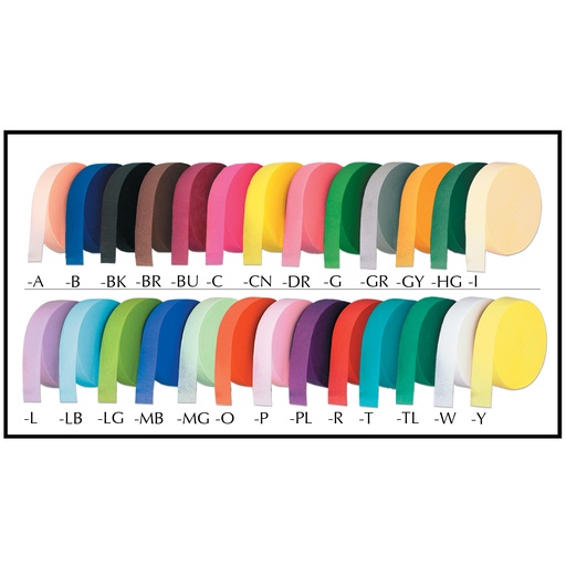 [55360-P] Fr Jumbo Crepe Streamer, 152m