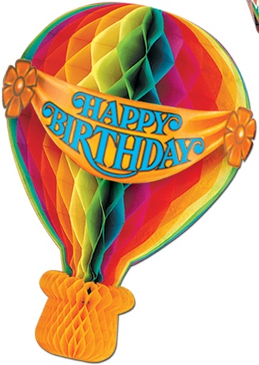 [55533] Tissue Hot Air Balloon, 34cm