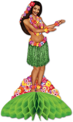 [55583] 35cm Hula Centerpiece