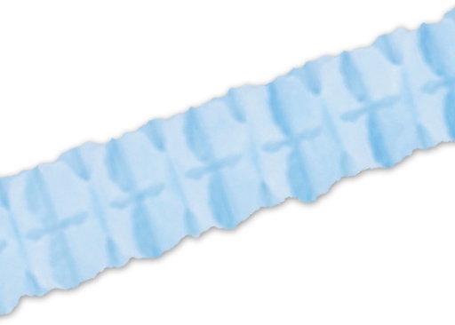 [55628-LB] 3.6m x 11.5cm Leaf Garland - Light Blue