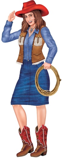 [57508] 90cm Jointed Cowgirl