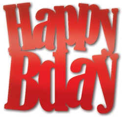 [57634] Happy Birthday Whirls, 83cm
