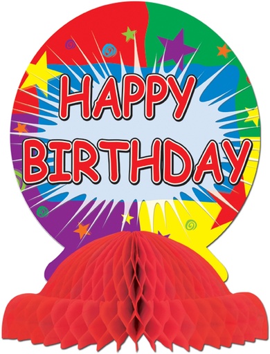 [57715] Happy Birthday Centrepiece, 23cm