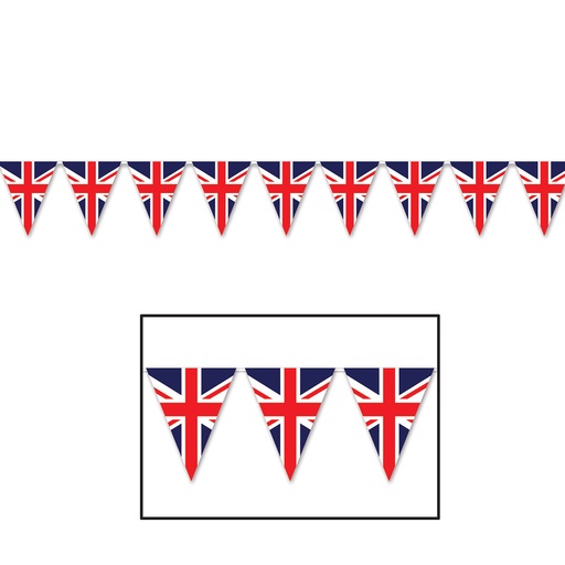 [59853] 3.6m x 22cm Union Jack Plastic Pennant Banner